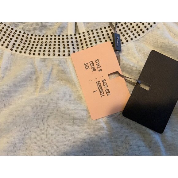 Sleeveless Tank/Tunic Studded Neck/NWT/Large - Picture 7 of 11